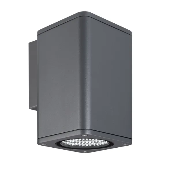 светильник  12W Белый теплый 046193 LGD-EVO-WALL-S100x100 44deg 220V IP54 прямоугольный накладной серый
