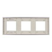 Рамка металлическая 3 поста IEK SKANDY SK-M32-M-K23 SK-F33S серебряный