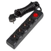 удлинитель с заземлением Uniel UL-00003610 S-GCD3-3B 3м black Standard