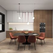 Готовый набор ременной трековой системы DENKIRS  30W Белый дневной Belty DK55SET07-01-BR подвесной коричневый