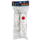 удлинитель с заземлением и выключателем Uniel 02921 S-GCD3-3B 3м white Standart