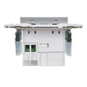 Розетка встраиваемая USB IEK SKANDY A+C 3,1А SK-U22-D31-K23 SK-R14S серебряный