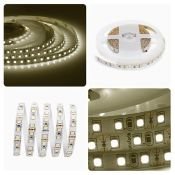 Светодиодная лента Белый теплый 3528 12V  9.6W/m 120Led/метр 32BL 8мм блистер