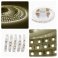 Светодиодная лента Белый теплый 3528 12V  9.6W/m 120Led/метр 32BL 8мм блистер
