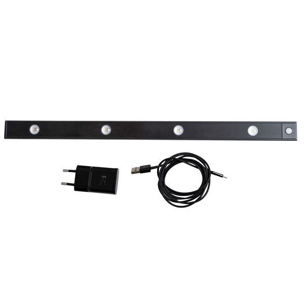 светильник мебельный Белый дневной UL-00011957 ULI-F50-5W-4000K SENSOR IP40 BLACK с датчиком движения и освещенности