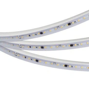 Светодиодная лента Белый 2835 220V 14W/m 84Led/метр герм (PVC-трубка ПВХ экструзия) 054682 ARL-PV-A84-17mm White6000 FlickerFree (30м)