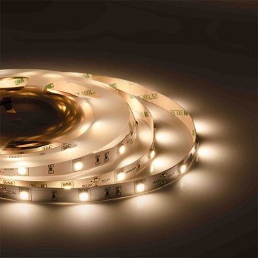 Светодиодная лента Белый теплый 5050 12V  7.2W/m 30Led/метр 00-437 PRO 10мм IP20 Светодиодная лента Белый теплый 5050 12V  7.2W/m 30Led/метр 00-437 PRO 10мм IP20