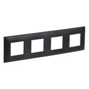 Рамка пластик 4 поста IEK SKANDY SK-M42-K02 SK-F04Bl черный