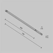 Трековый светильник 12W Белый теплый - белый TR240-4-12WTW-DSZ-B Базис / Basis Exility X 2700-6000K Dim Smart Zigbee чёрный