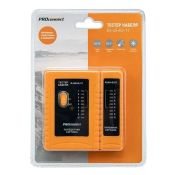 Тестер сетевого кабеля RJ-45+RJ-11 PROconnect