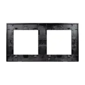 Рамка металлическая 2 поста Arlight PRESTO 043855 FRM-PRESTO-ALS-2-BK черная