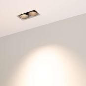 Встраиваемый светильник   5W Белый теплый  031923 MS-ORIENT-BUILT-TRIMLESS-TC-S38x67-5W 220V IP20 прямоугольный под шпаклевку белый с черной вставкой