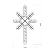 фигура из дюралайта  2.5W Белый теплый ЗВЕЗДОЧКА 025313 ARD-STAR-M2-380x250-36LED IP65
