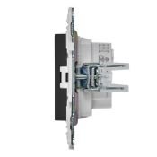 Штепсельная розетка встраиваемая IEK SKANDY 10А SK-R13-10-K53 SK-R01G без з/к с з/ш графит