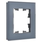 Рамка стеклянная 1 пост IEK BRITE BR-M12-G-31-K35 РУ-1-2-Бр маренго матовый