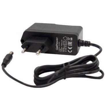 сетевой адаптер (AC-DC)  12V  2.0A 24W 00-00018644 черный корпус GoPower