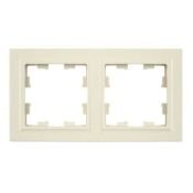 Рамка пластик 2 поста IEK BRITE BR-M22-K10 РУ-2-БрКр бежевый