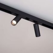 Магнитный трековый светильник  9W Белый дневной MAG-SPOT-25-R90 30deg  24V на магнитный шинопровод черный 033240
