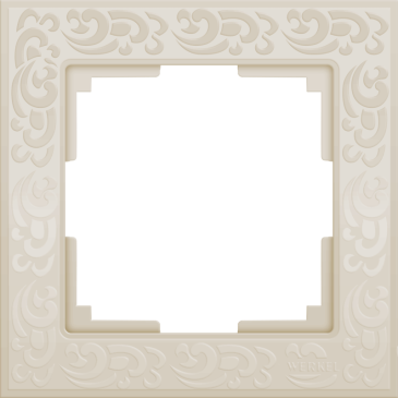 Рамка пластик 1 пост WERKEL Flock WL05-Frame-01 слоновая кость