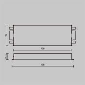 блок питания диммируемый (AC-DC) 24V   60W 734001 TRIAC герм IP67 металл