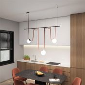 Готовый набор ременной трековой системы DENKIRS  30W Белый дневной Belty DK55SET07-01-BR подвесной коричневый