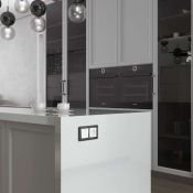 Выключатель встраиваемый двухклавишный перекрестный WERKEL W1123001  белый