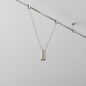 Трековый подвесной светильник 12W Белый теплый TR157-1-12W3K-PT Фокус / Focus Led Flarity IP20 платина