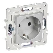 Штепсельная розетка встраиваемая IEK SKANDY 16А SK-R14-16-1-K23 SK-R06S с з/к и шторками безвинтовое крепление серебряный Штепсельная розетка встраиваемая IEK SKANDY 16А SK-R14-16-1-K23 SK-R06S с з/к и шторками безвинтовое крепление серебряный