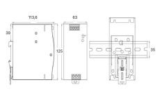 Блок питания (AC-DC) 24V  240W 00-00024486 NDR-240-24 на din рейку