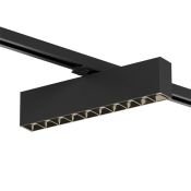 Трековый светильник однофазный  20W Белый теплый SOLID EDDER DK6434-BK IP20 на шинопровод черный