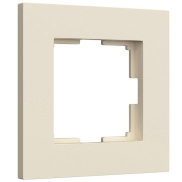 Рамка пластик 1 пост WERKEL Slab W0012962 айвори софт