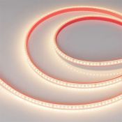 Светодиодная лента  Белый теплый 2835 24V 12W/m 160Led/метр герм (силиконовая трубка) 024544(2)  RTW-PS-A160-10mm 3000K  LUX IP67