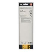 Рамка металлическая 4 поста IEK BRITE BR-M42-M-21-K02 РУ-4-1-Бр черный RE AL