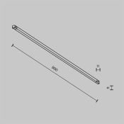 Трековый светильник 18W Белый теплый TR240-2-18W3K-B Базис / Basis Exility X 3000К чёрный