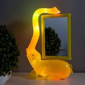 фигурка  светодиодная  фоторамка &quot;Слон&quot; LED 17х6,5х28 см с питание от USB желтый