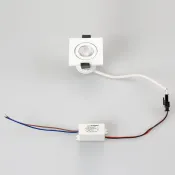 светильник   5W Белый дневной 020758  LTM-S50x50WH 25deg 220V квадратный встраиваемый белый