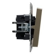 Выключатель жалюзи 10А ВС10-1-5-БрШ шампань BR-V15-0-10-K37 BRITE IEK