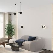 Подвесной светильник без лампы DENKIRS ORBIT DK4063-BK 7xGU10 фигурный черный