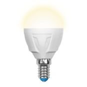 светодиодная лампа шар  G45 Белый теплый  7.0W UL-00002419 LED-G45-7W/WW/E14/FR PLP01WH ЯРКАЯ