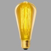 лампа ретро накаливания Vintage форма конус 60W UL-00000482 IL-V-ST64-60/GOLDEN/E27 VW02 диммируемая