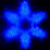фигура из дюралайта 32W Синий СНЕЖИНКА 025305 ARD-SNOWFLAKE-M2 IP65