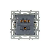 Выключатель встраиваемый двухклавишный Arlight 043725 SWT-MK02-PL-BK черный