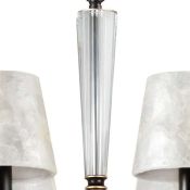 Люстра подвесная Lightstar без лампы 707081 PERLA 8х40W E14 черный/золото/перламутр