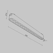 Трековый светильник 16W Белый теплый Точки/Points Radity 36deg TR082-1-18W3K-M-W на магнитный шинопровод белый
