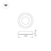 Накладка ART-DECK-CAP-DOME-R50 (SL, STEEL) 024932