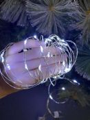 гирлянда НИТЬ на батарейках РОСА Белый UL-00007186 ULD-S1000-100/SCB/3AA  IP20 DEW