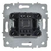 Выключатель встраиваемый одноклавишный IEK BRITE BR-V10-0-10-K91 ВС10-1-0-БрАБ арктический белый