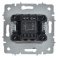 Выключатель встраиваемый одноклавишный IEK BRITE BR-V10-0-10-K91 ВС10-1-0-БрАБ арктический белый