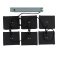 светильник  42W Белый дневной Грильято UL-00012834 ULP-1010-42W-4000K IP54 GRILYATO OPAL BLACK KIT06 квадратный черный (6шт)