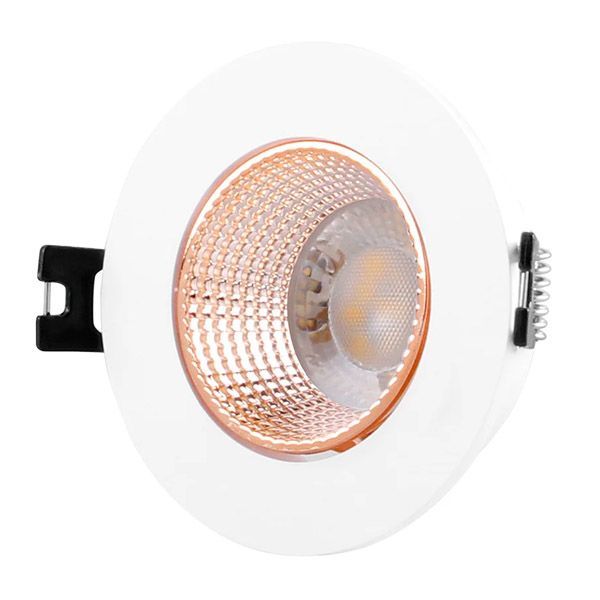 Встраиваемый светильник без лампы DENKIRS RODVIG DK3061-WBR GU10/GU5.3 белый/бронзовый круглый